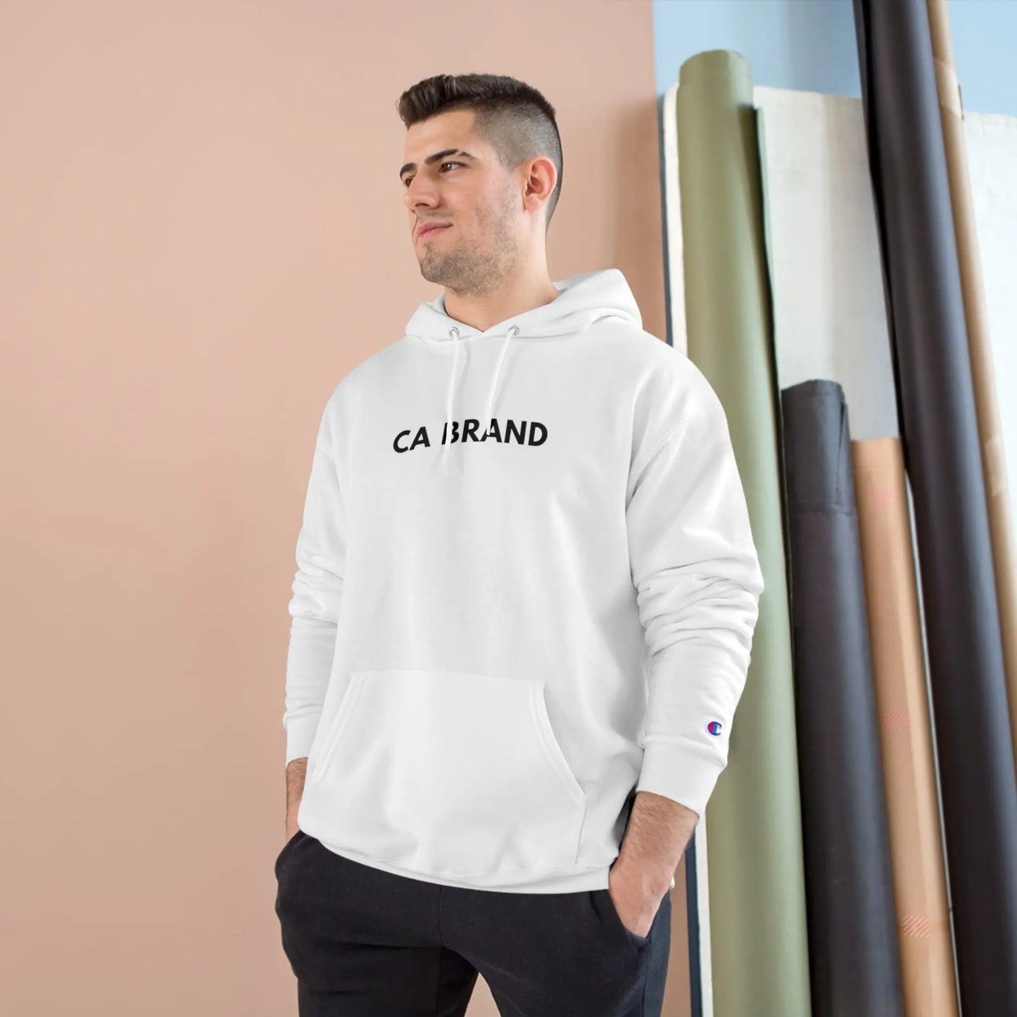 CHIRANTA WHITE SIMPLE DESIGNED HOODIE - CA BRAND Printify