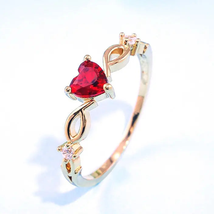 Red Heart couples ring - Chiranta