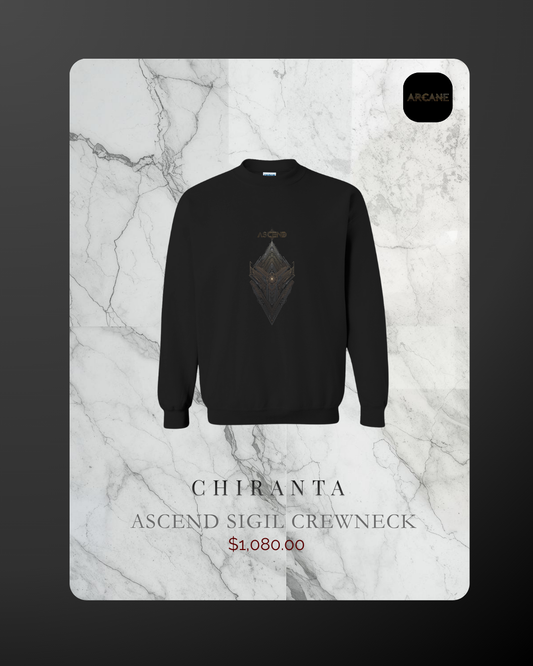 CHIRANTA ARCANE SERIES — ASCEND SIGIL CREWNECK 《秘紋覺醒系列：升聖符印厚磅衛衣》 Apliiq