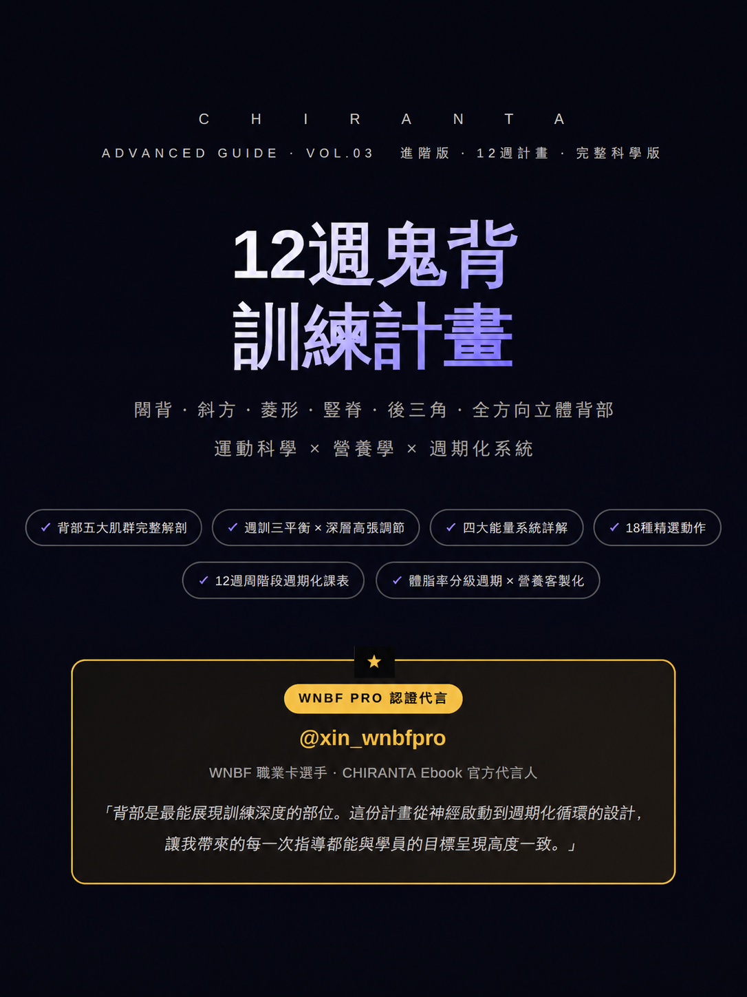 12週鬼背訓練計畫 — CHIRANTA Chiranta