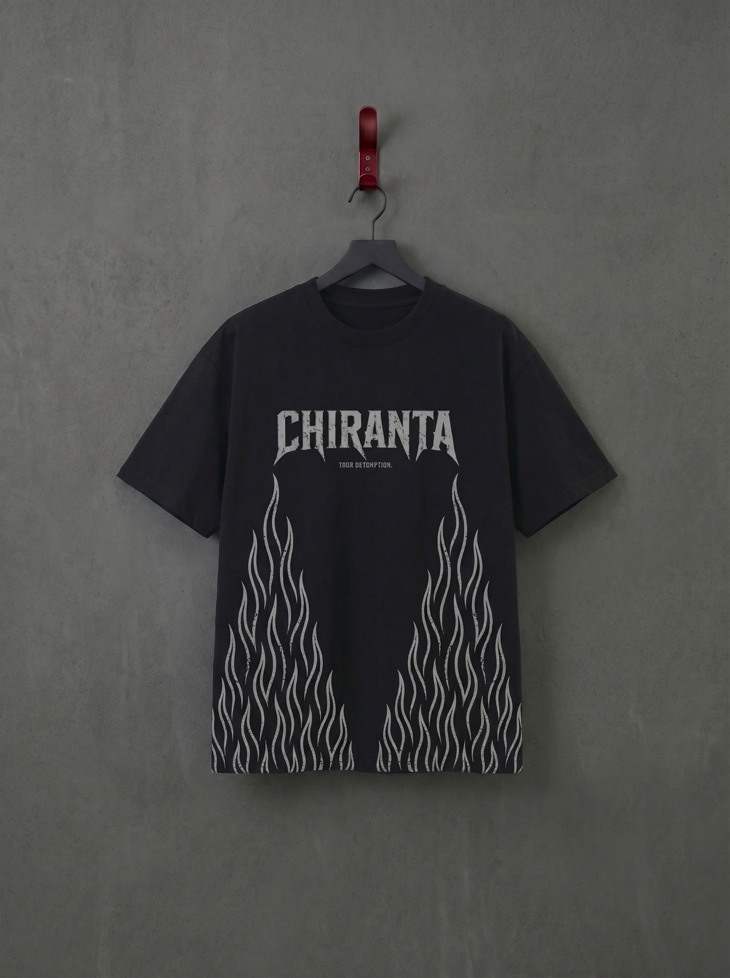 CHIRANTA Flame Hem 重磅寬版短袖 Chiranta