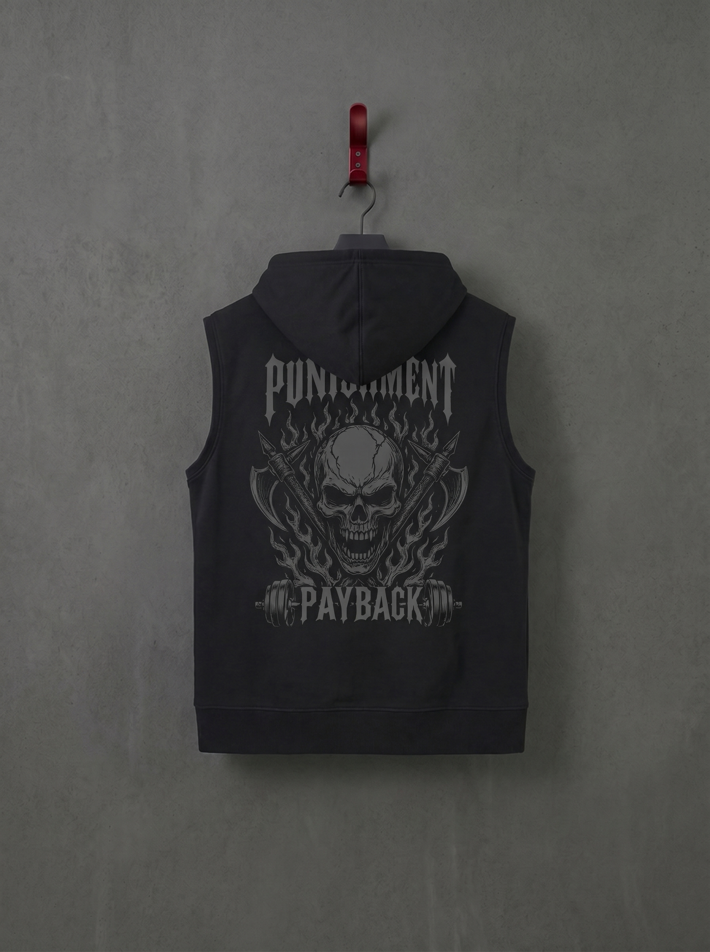 CHIRANTA Punishment Payback 黑魂無袖帽T Chiranta
