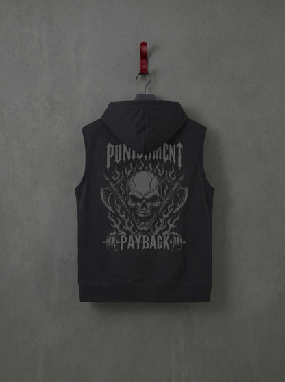 CHIRANTA Punishment Payback 黑魂無袖帽T Chiranta