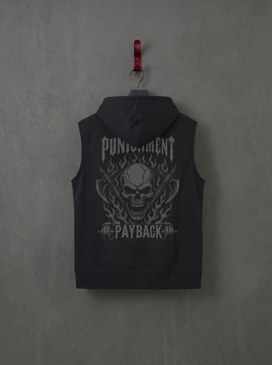 CHIRANTA Punishment Payback 黑魂無袖帽T Chiranta